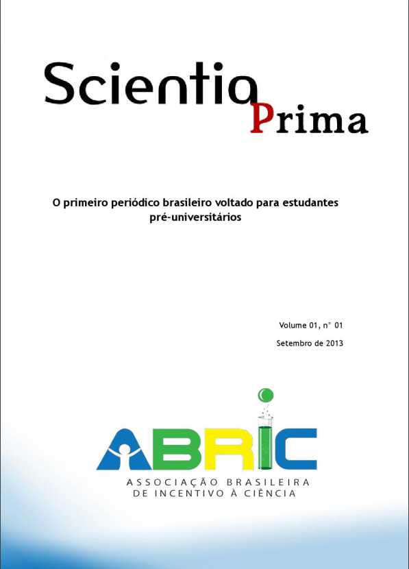 Scientia Prima, v. 1, n. 1, 2013.